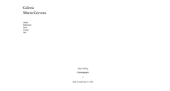 Desktop Screenshot of martacerveragallery.com
