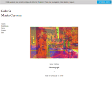 Tablet Screenshot of martacerveragallery.com